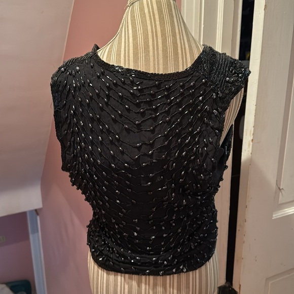 Vintage Frank usher beaded top - Picture 3 of 5